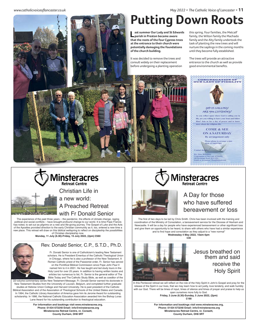 May 2022 edition of the Catholic Voice of Lancaster