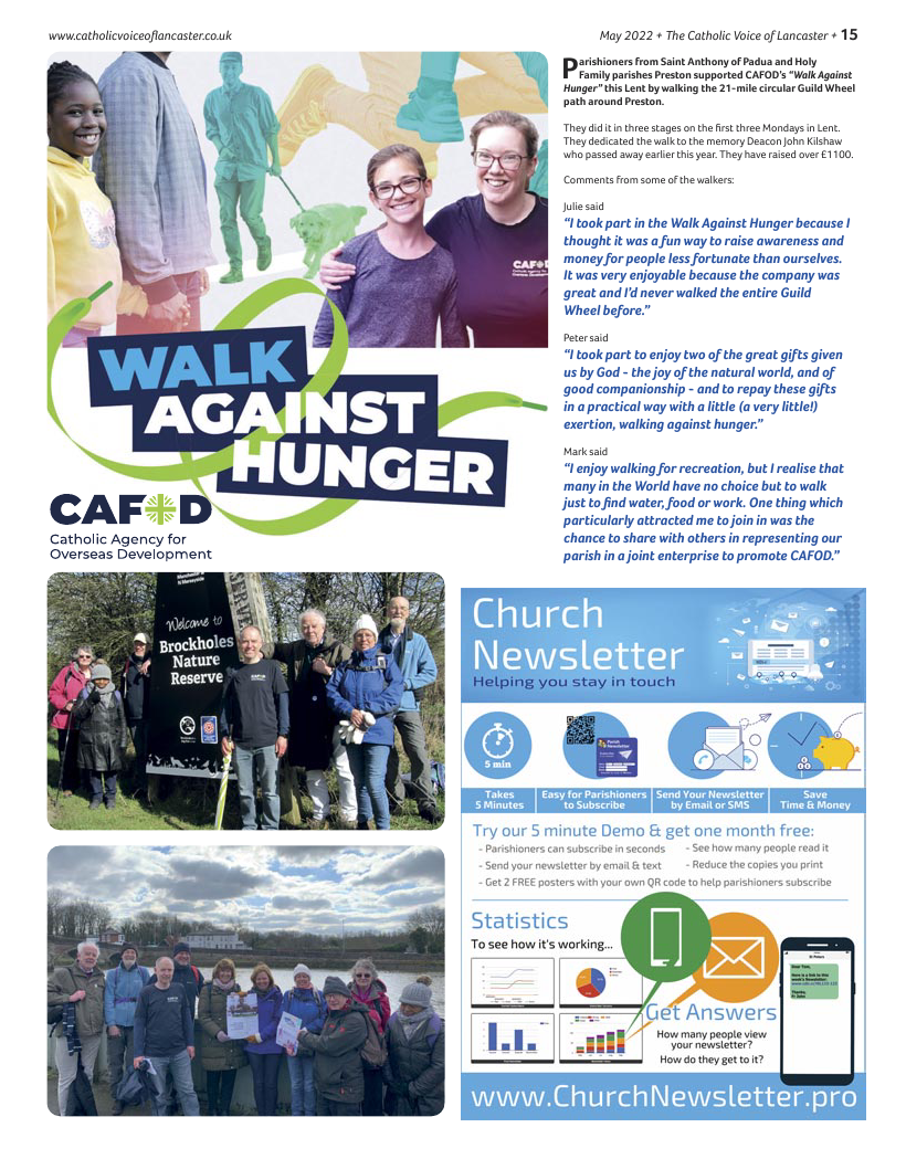 May 2022 edition of the Catholic Voice of Lancaster