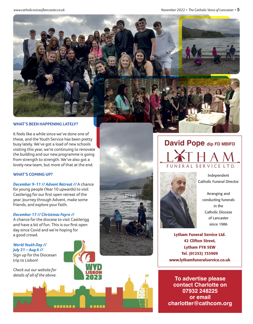 Nov 2022 edition of the Catholic Voice of Lancaster