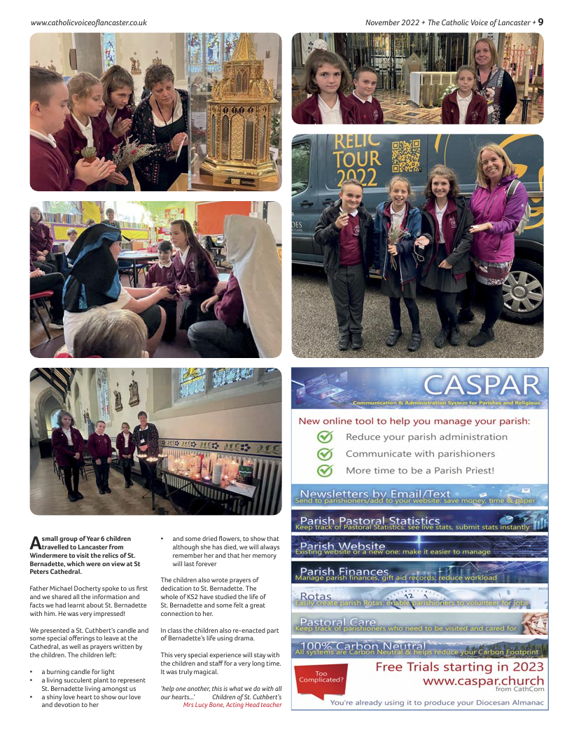 Nov 2022 edition of the Catholic Voice of Lancaster