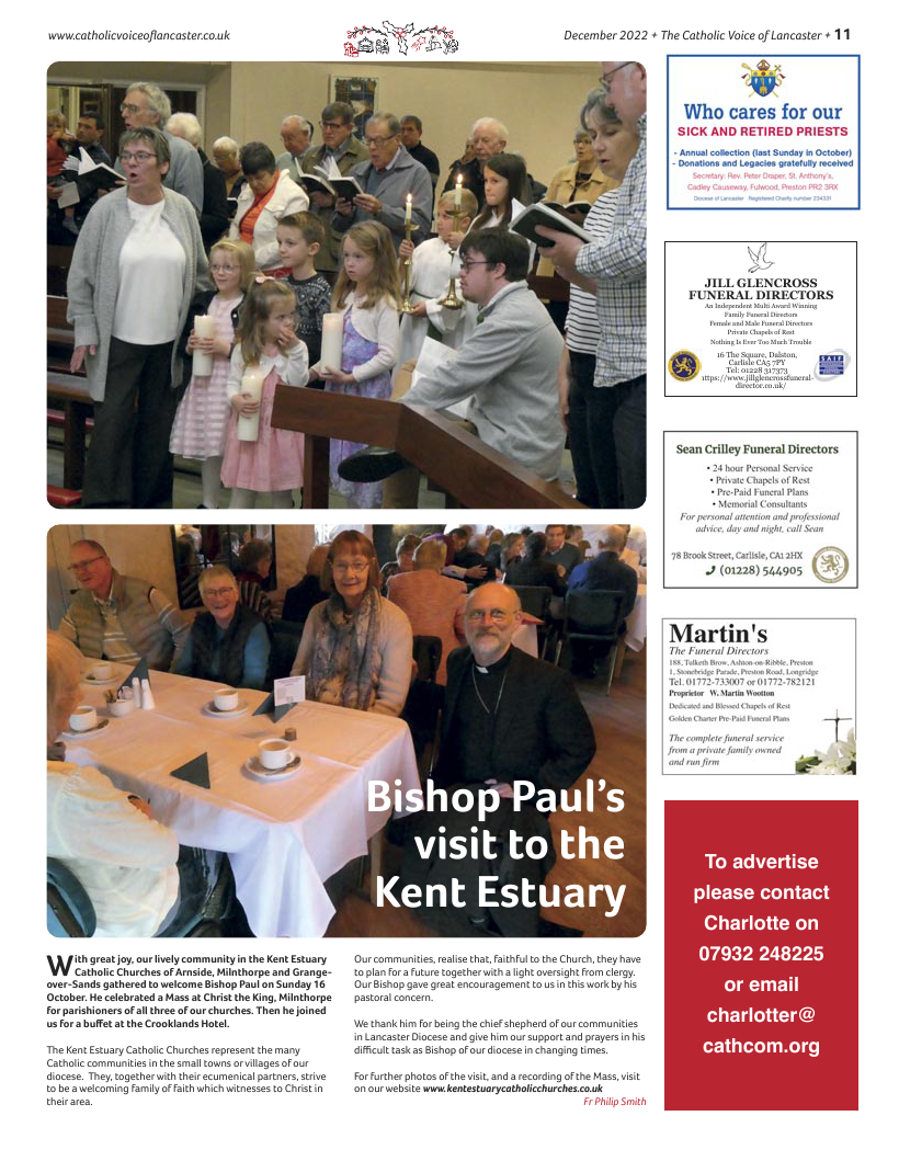 Dec 2022 edition of the Catholic Voice of Lancaster