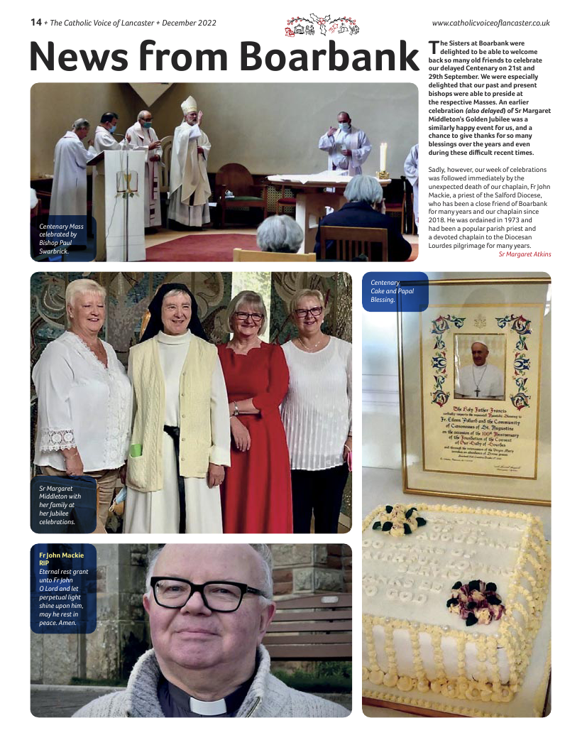 Dec 2022 edition of the Catholic Voice of Lancaster