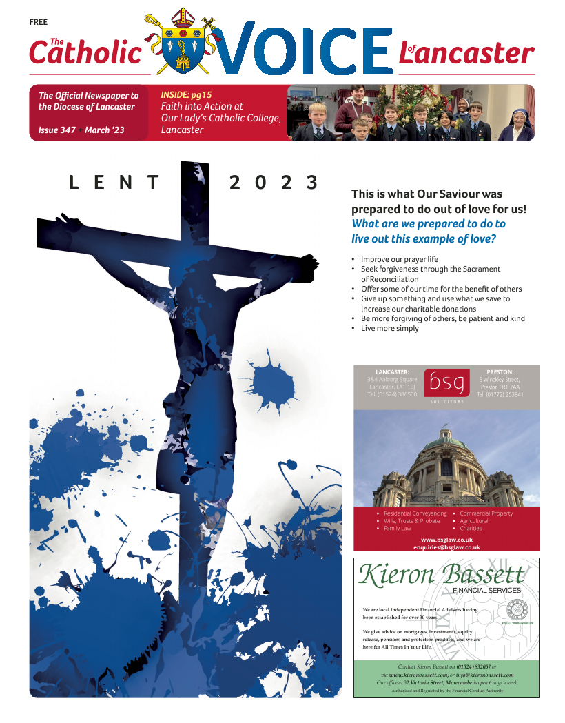 Mar 2023 edition of the Catholic Voice of Lancaster