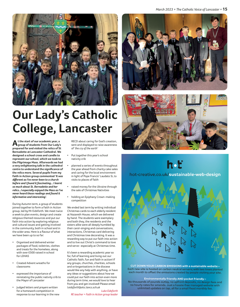 Mar 2023 edition of the Catholic Voice of Lancaster