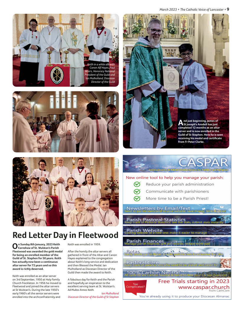 Mar 2023 edition of the Catholic Voice of Lancaster