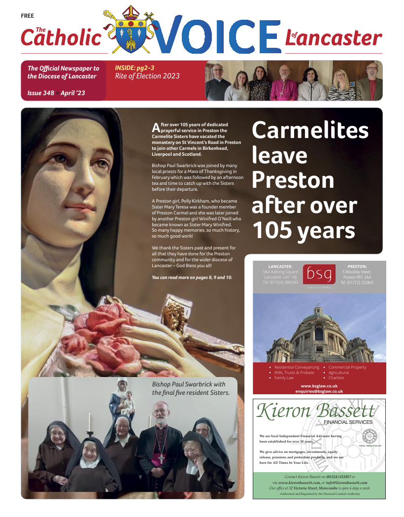 Apr 2023 edition of the Catholic Voice of Lancaster