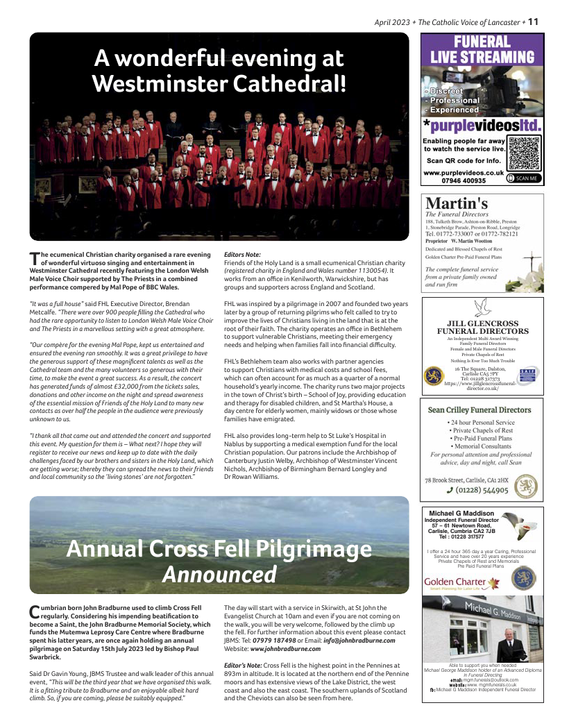 Apr 2023 edition of the Catholic Voice of Lancaster