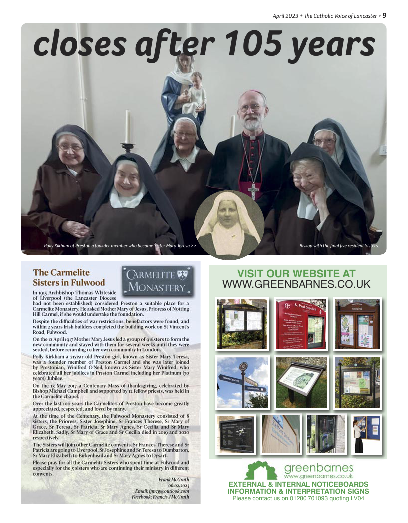 Apr 2023 edition of the Catholic Voice of Lancaster