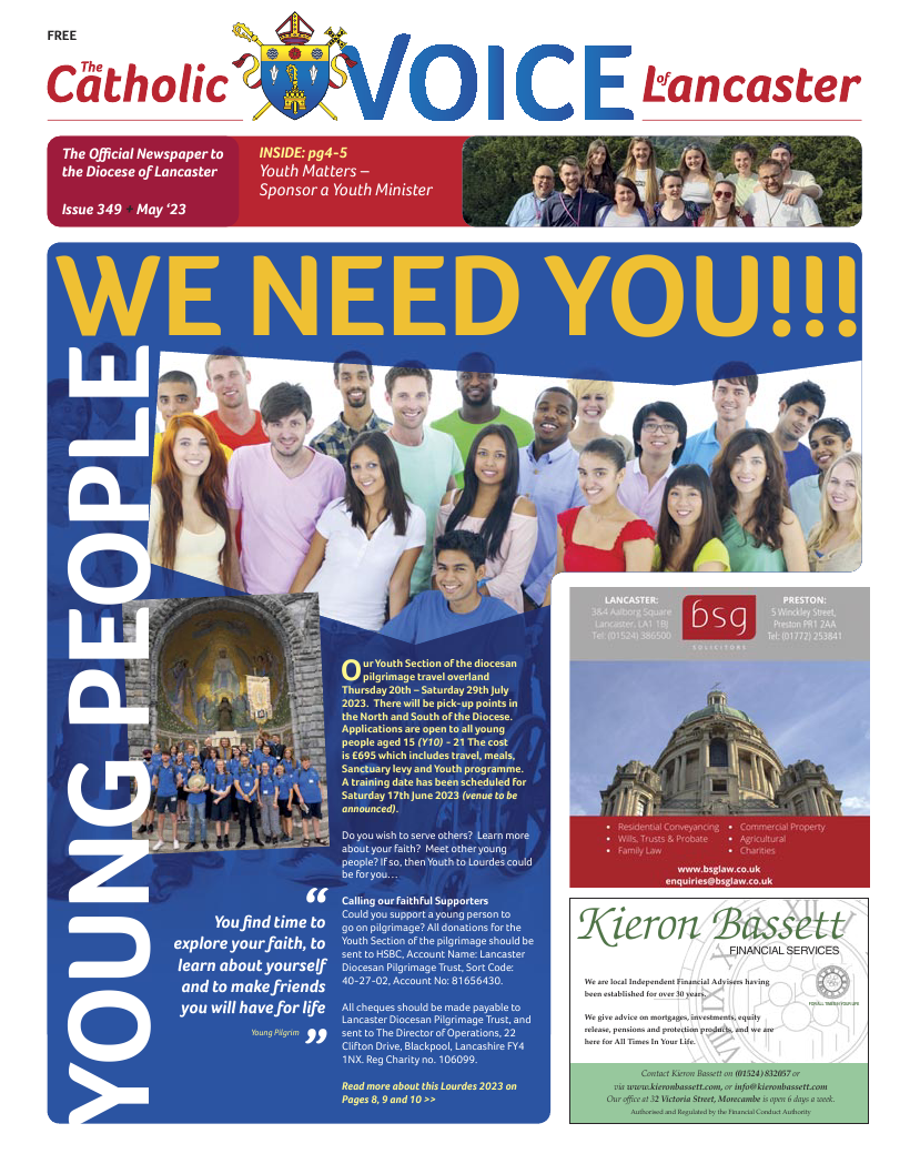 May 2023 edition of the Catholic Voice of Lancaster