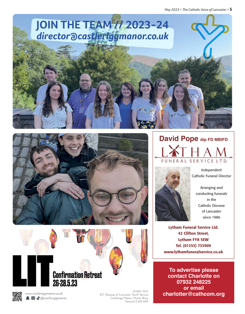 May 2023 edition of the Catholic Voice of Lancaster