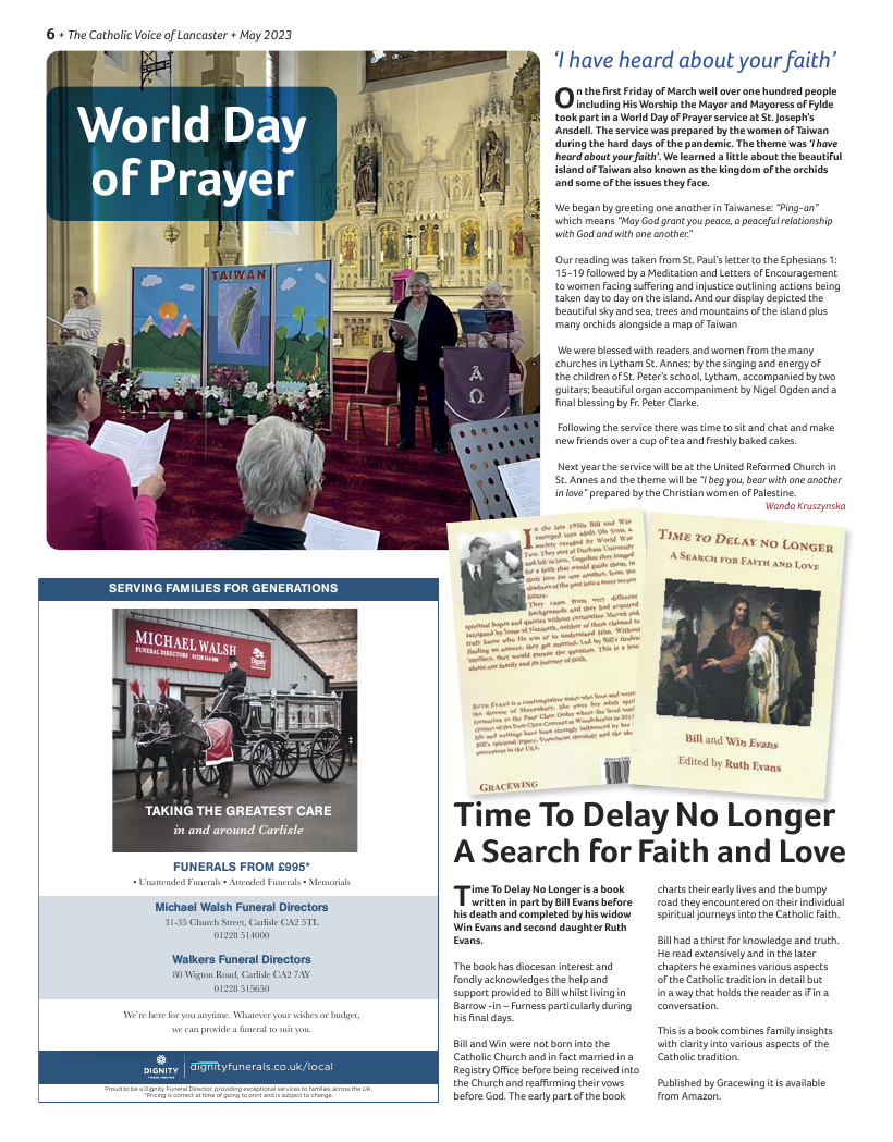 May 2023 edition of the Catholic Voice of Lancaster