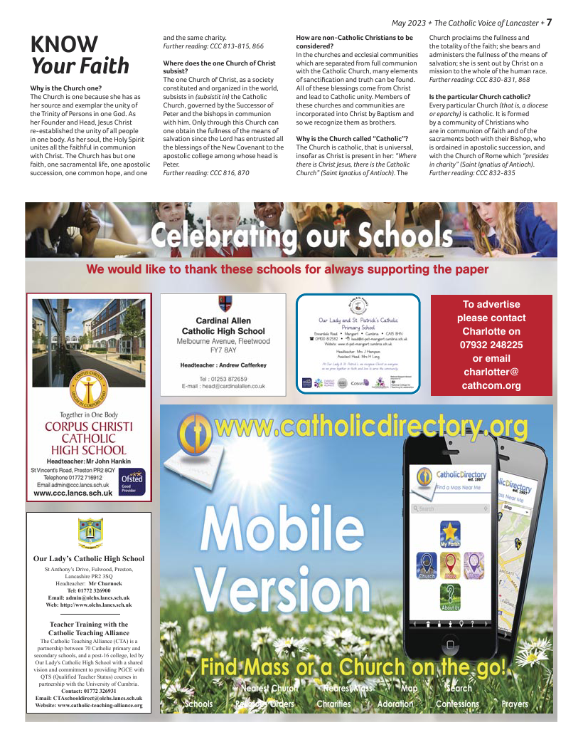 May 2023 edition of the Catholic Voice of Lancaster