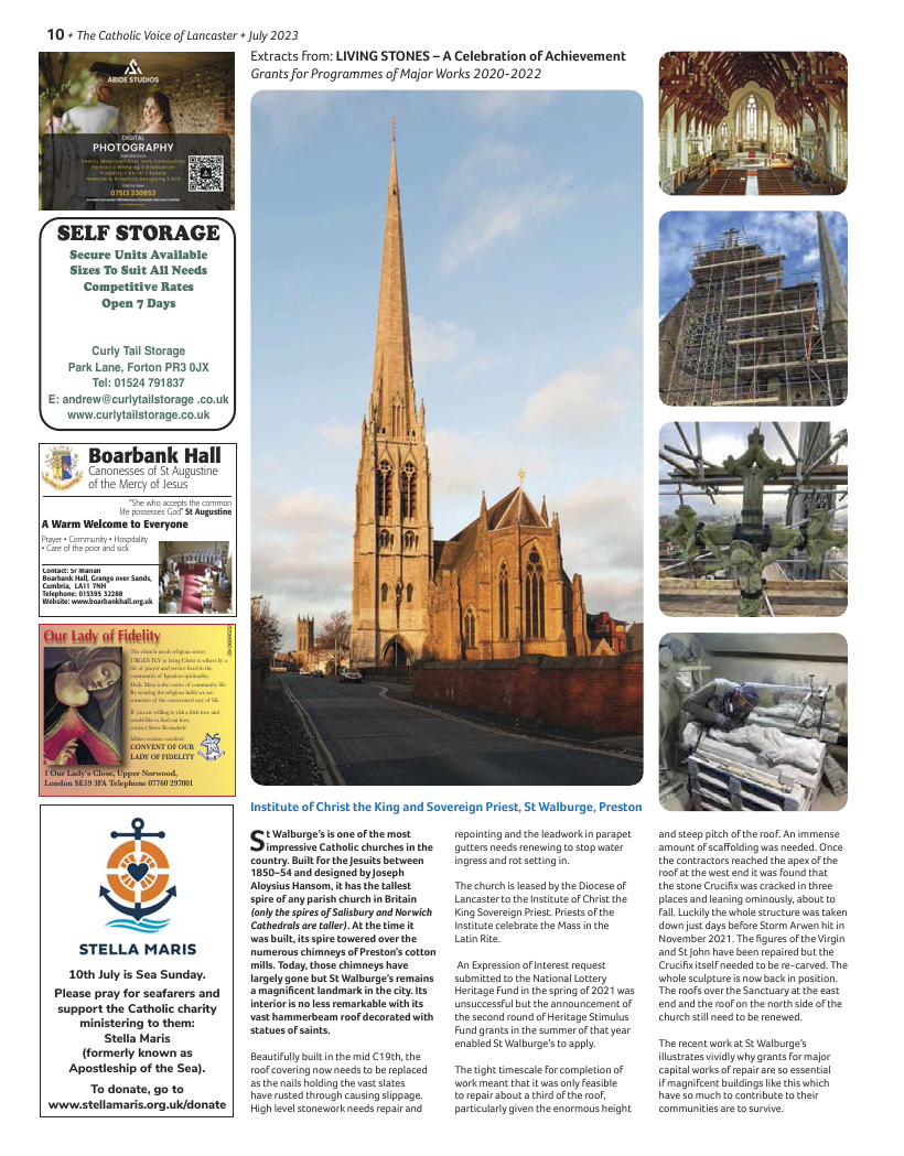 Jul/Aug 2023 edition of the Catholic Voice of Lancaster