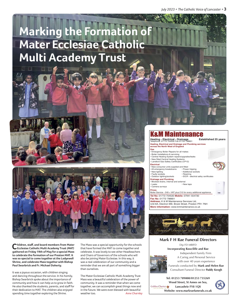 Jul/Aug 2023 edition of the Catholic Voice of Lancaster