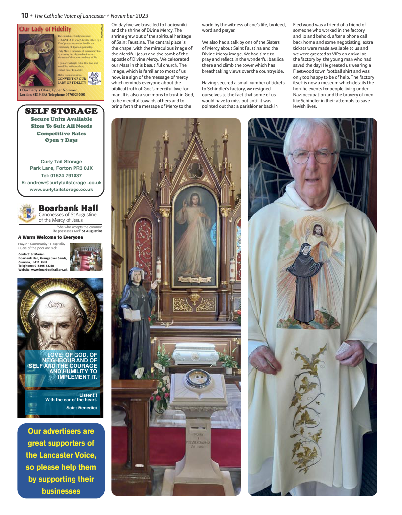 Nov 2023 edition of the Catholic Voice of Lancaster