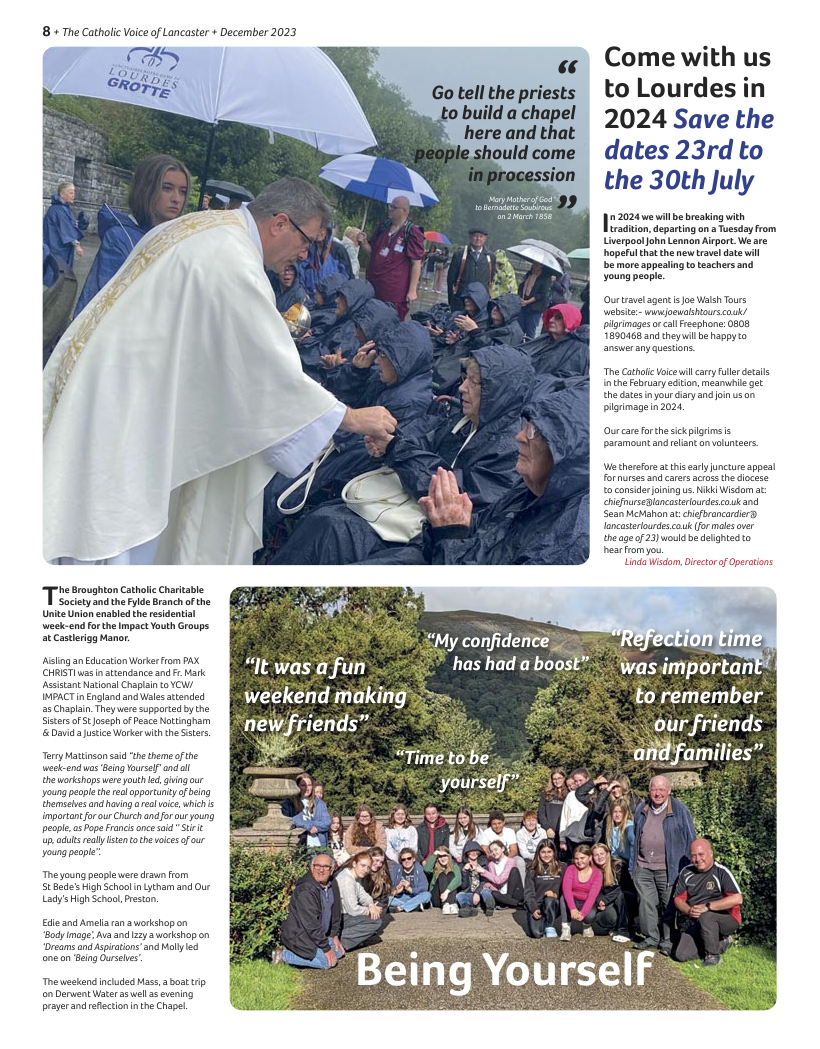 Dec 2023 edition of the Catholic Voice of Lancaster