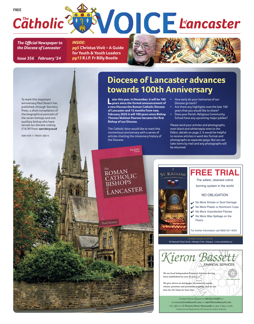 Feb 2024 edition of the Catholic Voice of Lancaster