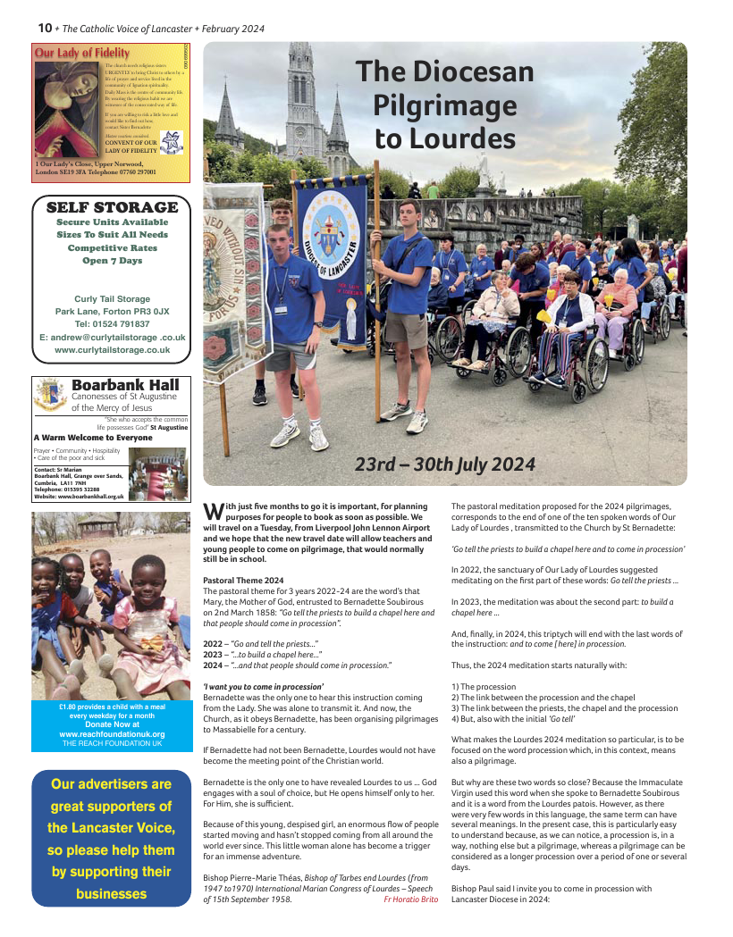 Feb 2024 edition of the Catholic Voice of Lancaster