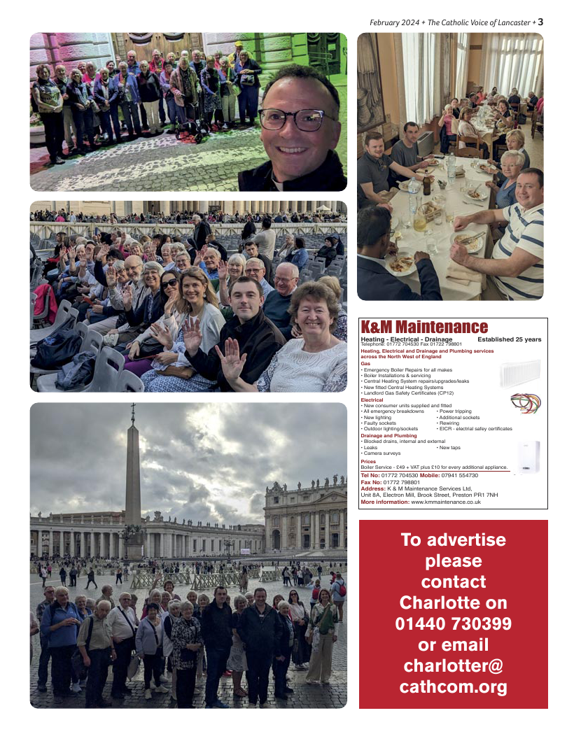 Feb 2024 edition of the Catholic Voice of Lancaster
