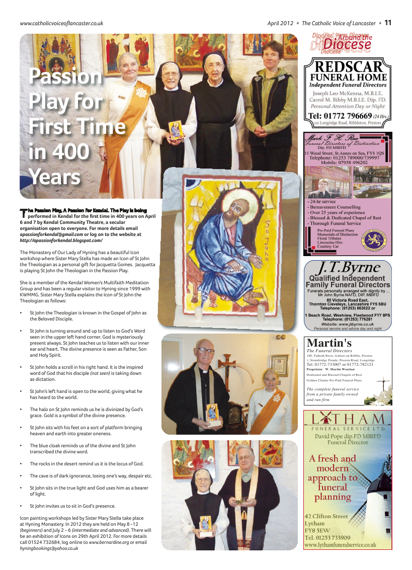 Apr 2012 edition of the Catholic Voice of Lancaster