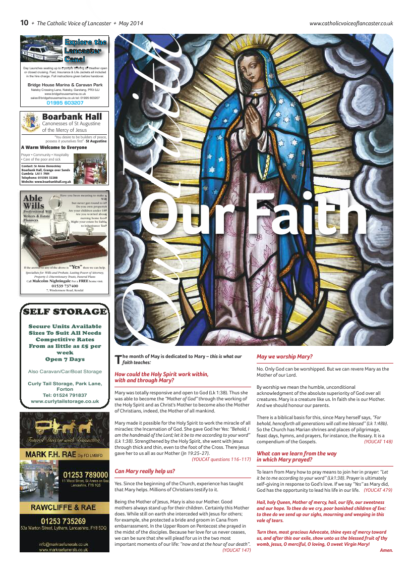 May 2014 edition of the Catholic Voice of Lancaster