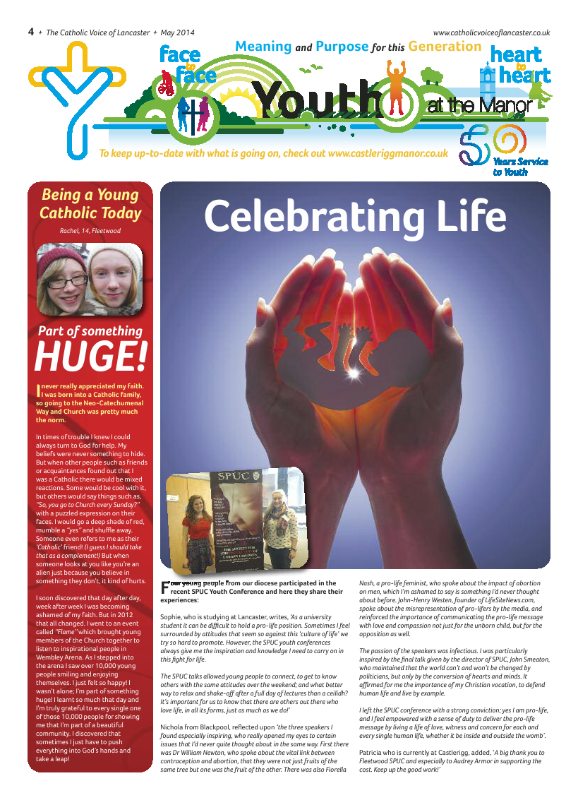 May 2014 edition of the Catholic Voice of Lancaster