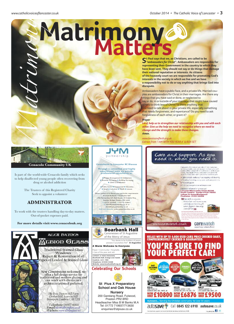 Oct 2014 edition of the Catholic Voice of Lancaster