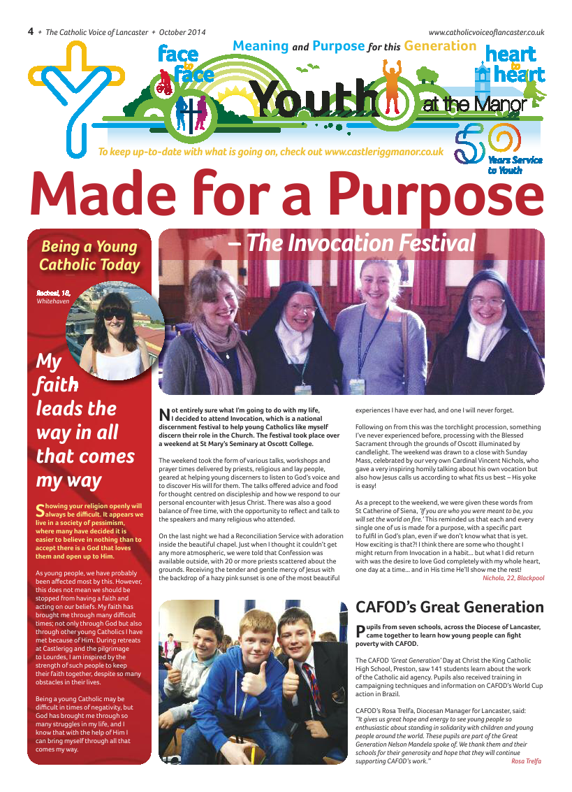 Oct 2014 edition of the Catholic Voice of Lancaster