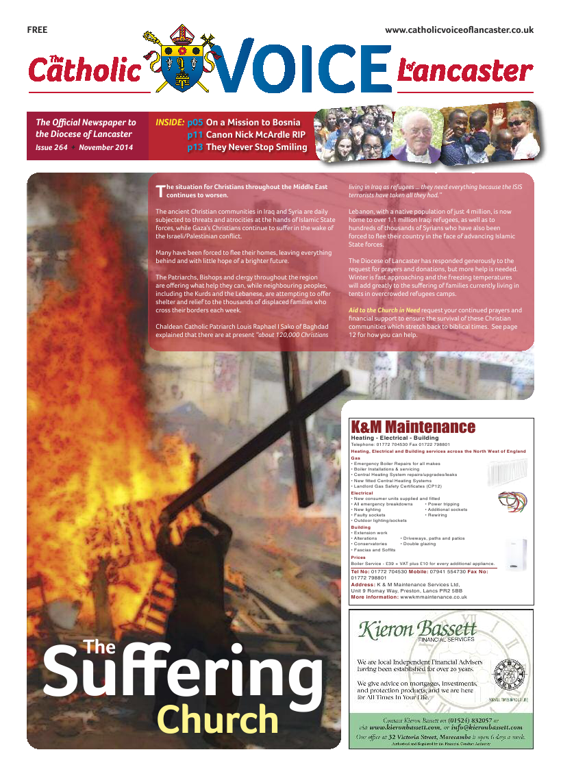 Nov 2014 edition of the Catholic Voice of Lancaster