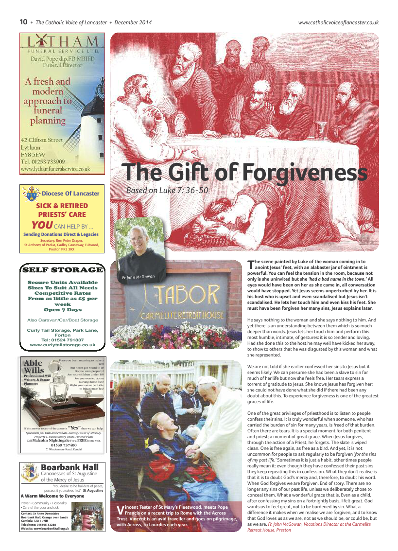 Dec 2014 edition of the Catholic Voice of Lancaster