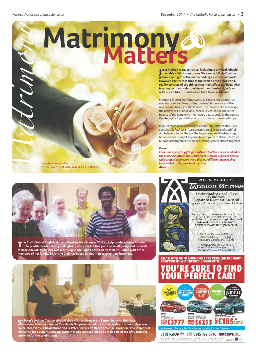 Dec 2014 edition of the Catholic Voice of Lancaster