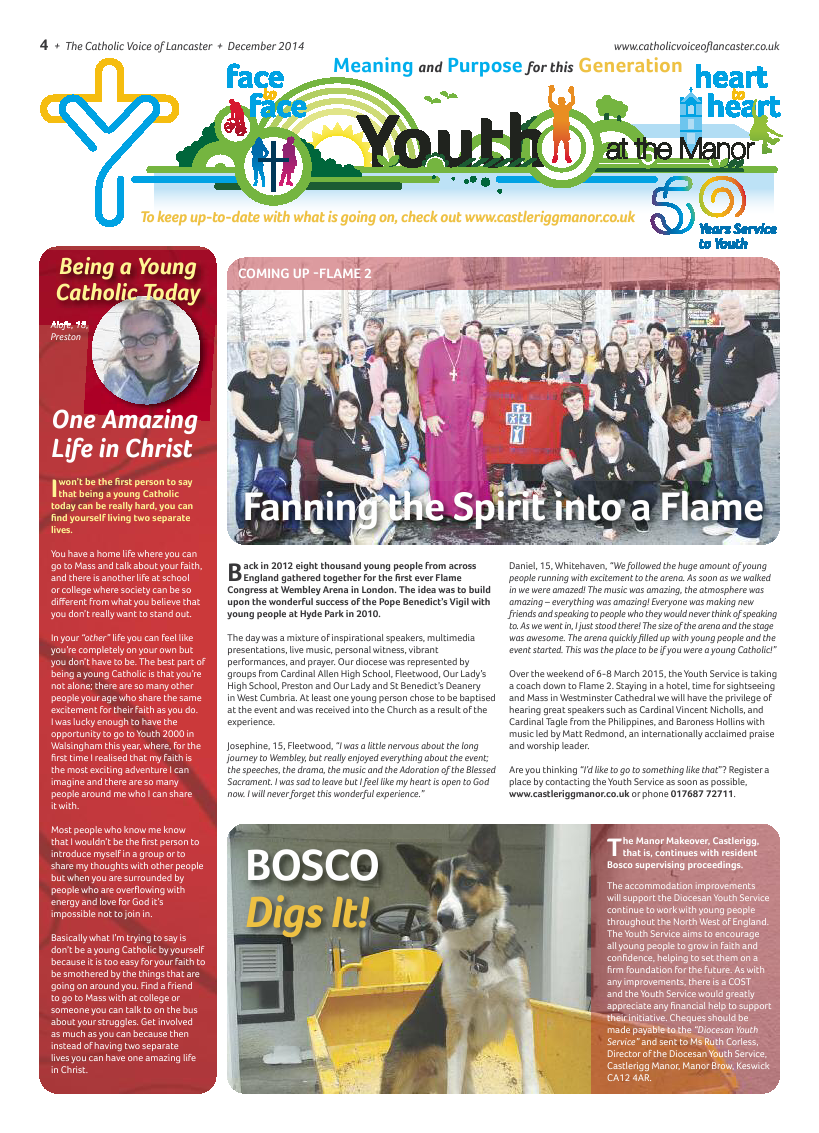 Dec 2014 edition of the Catholic Voice of Lancaster