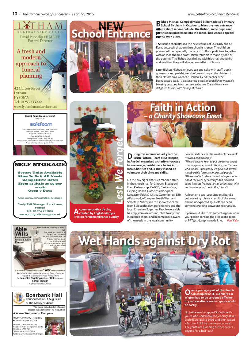 Feb 2015 edition of the Catholic Voice of Lancaster