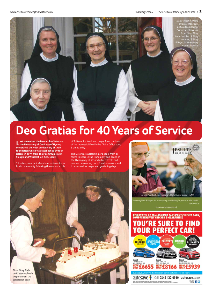 Feb 2015 edition of the Catholic Voice of Lancaster