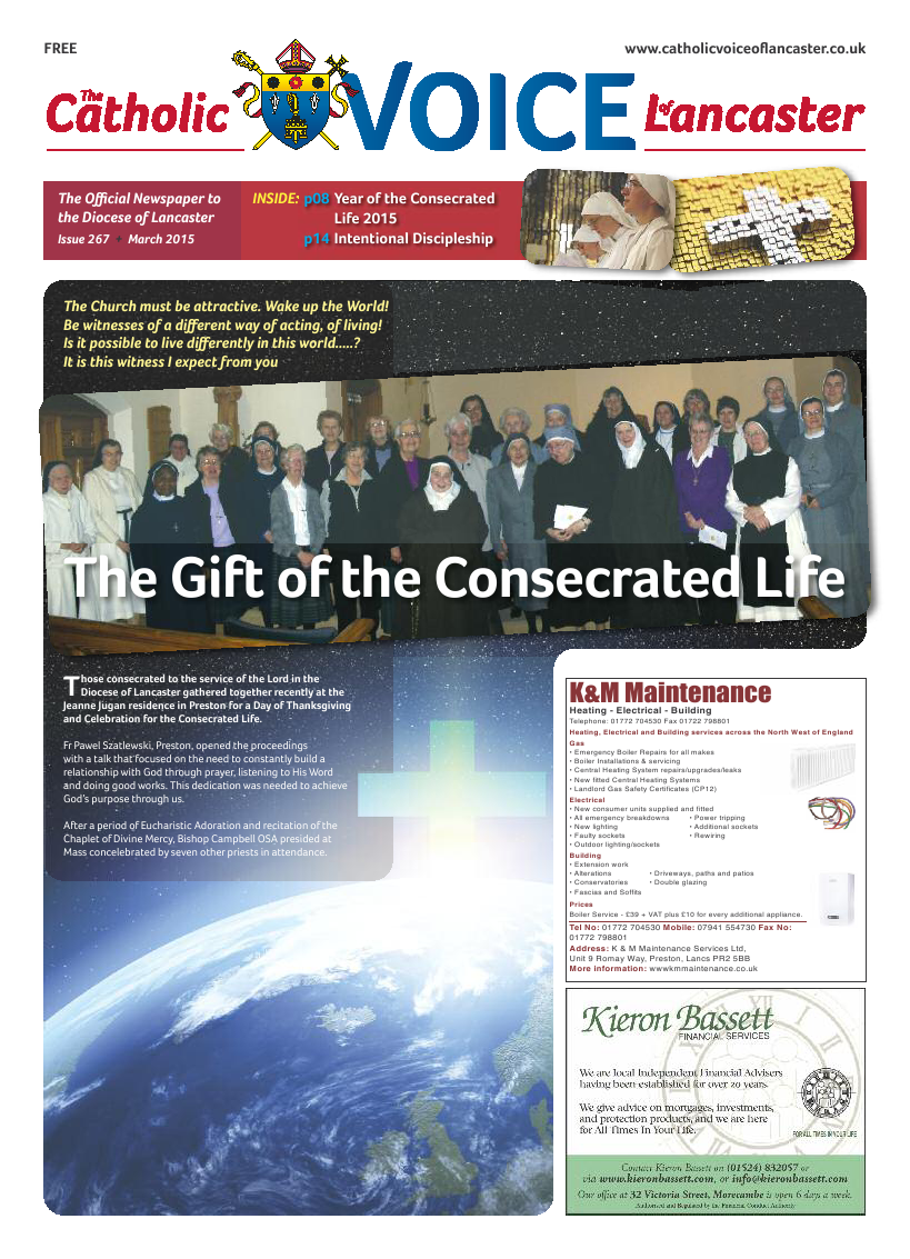 Mar 2015 edition of the Catholic Voice of Lancaster