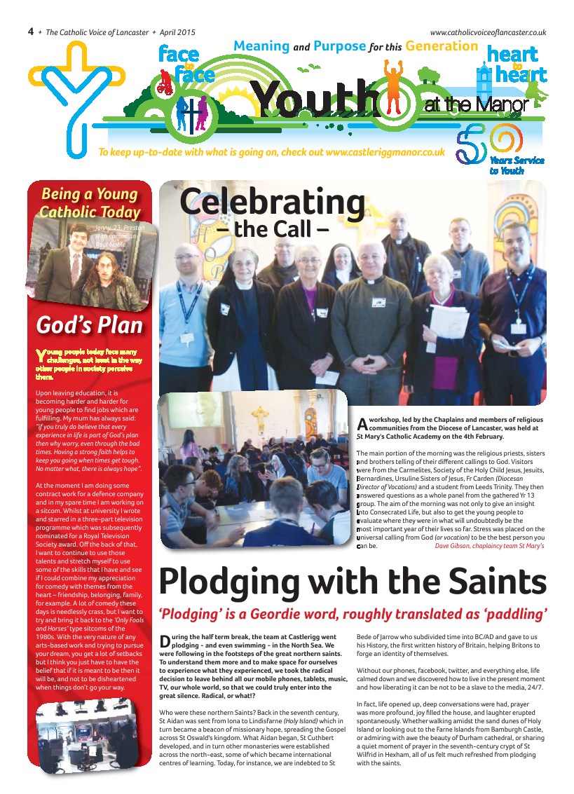 Apr 2015 edition of the Catholic Voice of Lancaster