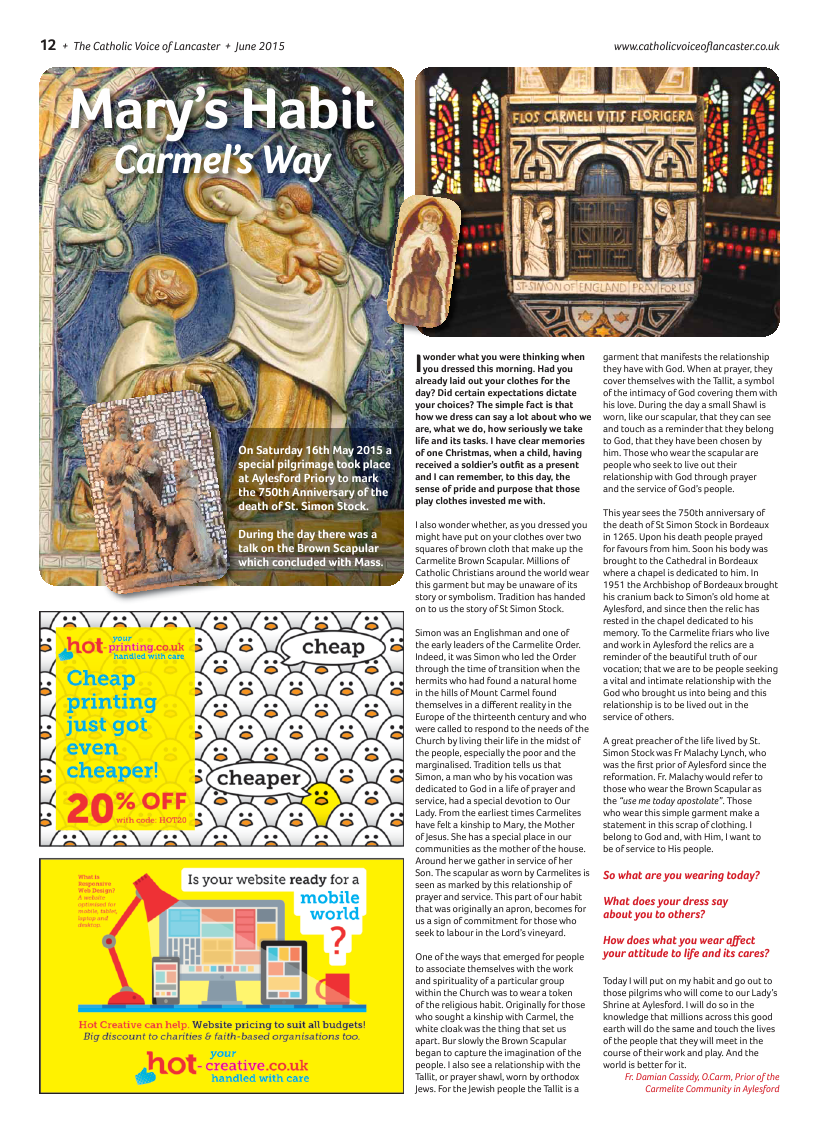 Jun 2015 edition of the Catholic Voice of Lancaster