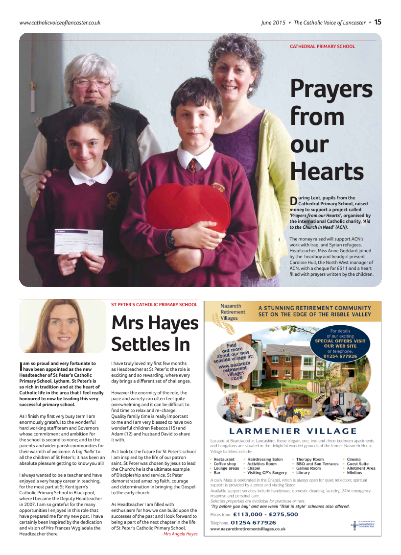 Jun 2015 edition of the Catholic Voice of Lancaster