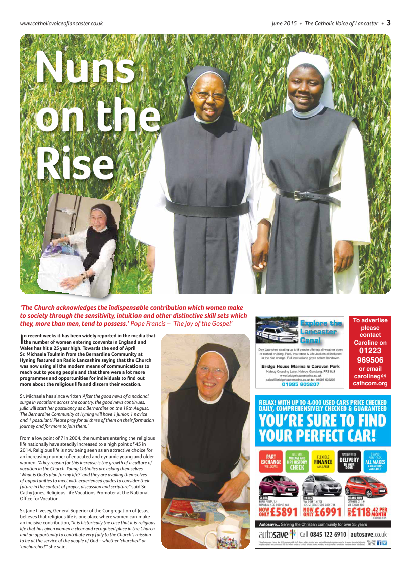 Jun 2015 edition of the Catholic Voice of Lancaster