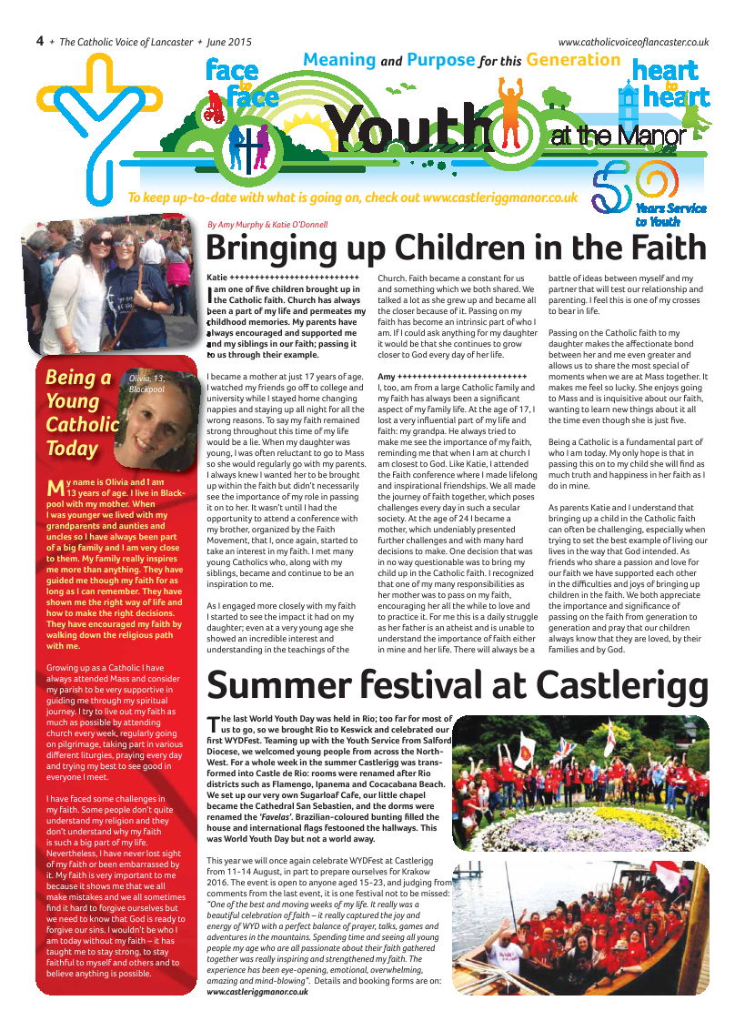 Jun 2015 edition of the Catholic Voice of Lancaster