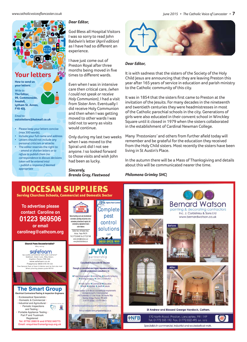 Jun 2015 edition of the Catholic Voice of Lancaster