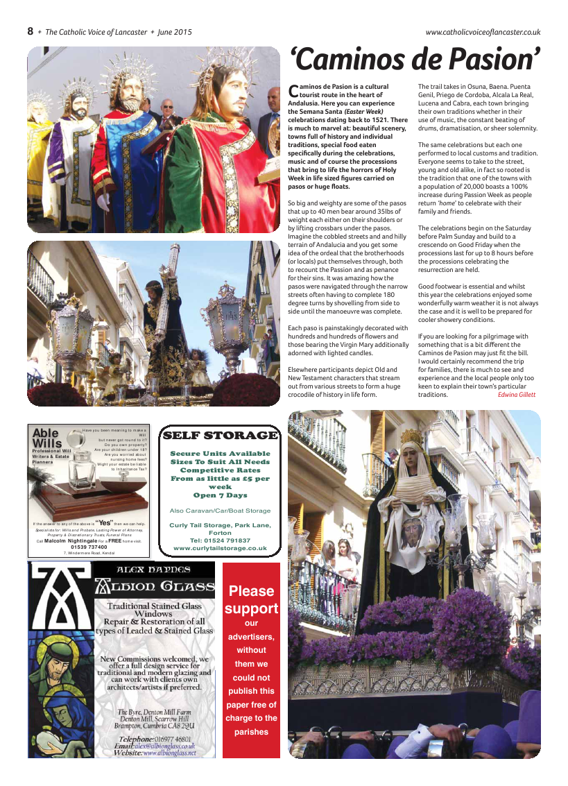 Jun 2015 edition of the Catholic Voice of Lancaster