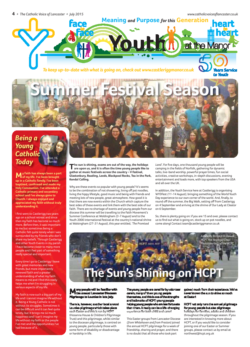 Jul/Aug 2015 edition of the Catholic Voice of Lancaster