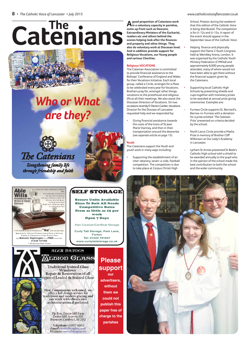 Jul/Aug 2015 edition of the Catholic Voice of Lancaster