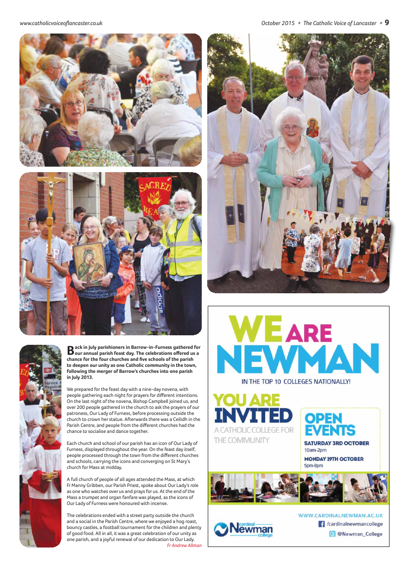 Oct 2015 edition of the Catholic Voice of Lancaster