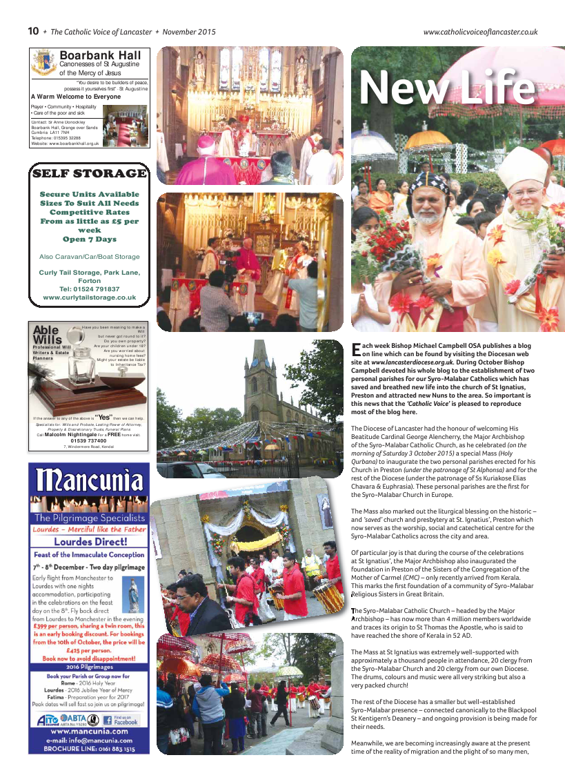 Nov 2015 edition of the Catholic Voice of Lancaster