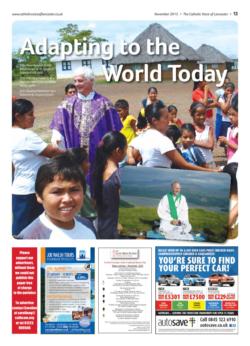 Nov 2015 edition of the Catholic Voice of Lancaster