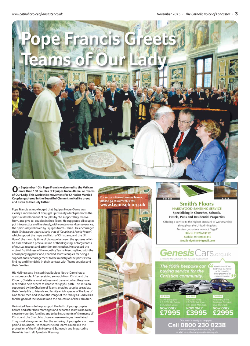 Nov 2015 edition of the Catholic Voice of Lancaster