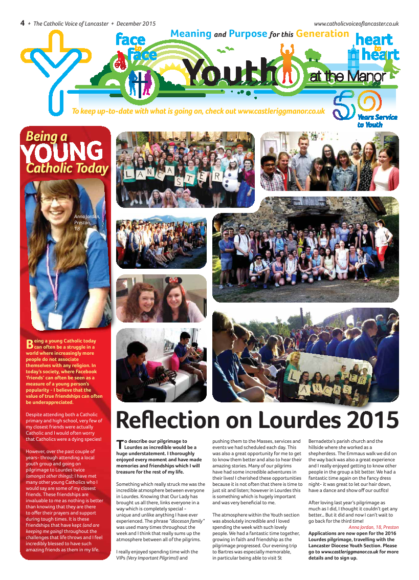 Dec 2015 edition of the Catholic Voice of Lancaster