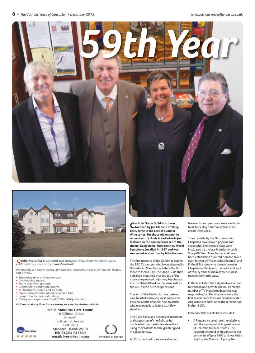 Dec 2015 edition of the Catholic Voice of Lancaster